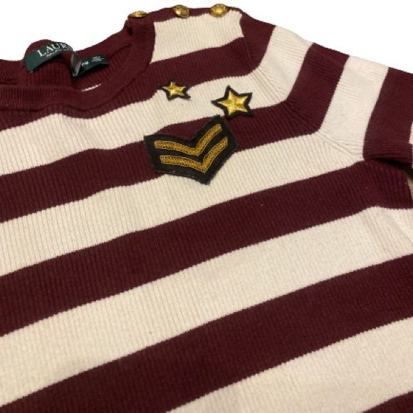 LAUREN RALPH LAUREN Womens Madara Pullover Sweater, Petite Medium EUC - Picture 4 of 6